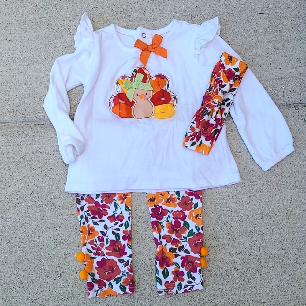 Girls Thanksgiving/turkey outfit